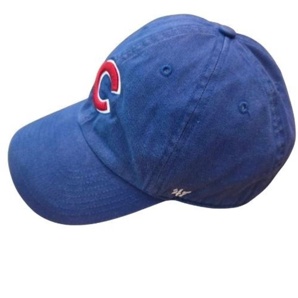 47 Brand Chicago Cubs MLB Baseball Cap Blue Adjustable Strapback Dad Hat OSFA - Picture 9 of 14